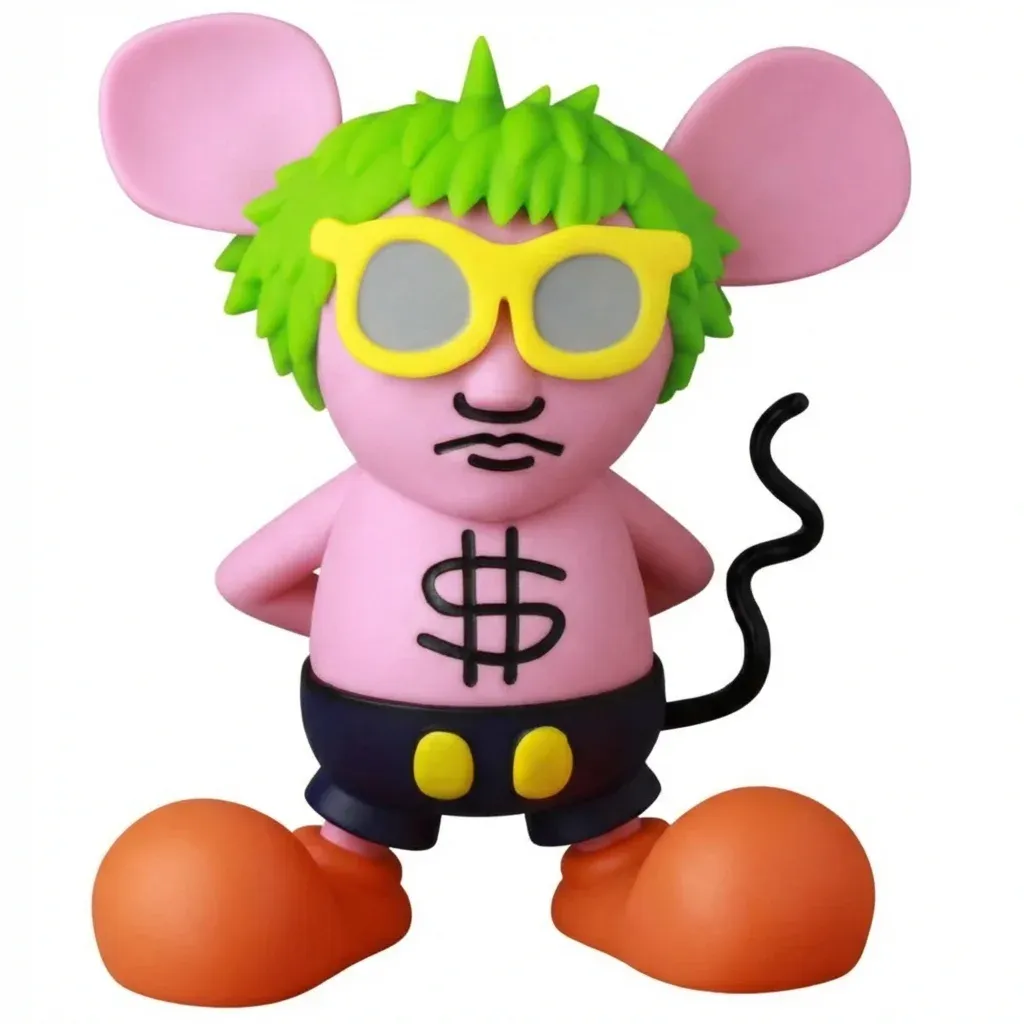 ФИГУРА MEDICOM TOY KEITH HARING VCD ANDY MOUSE PINK 15 СМ