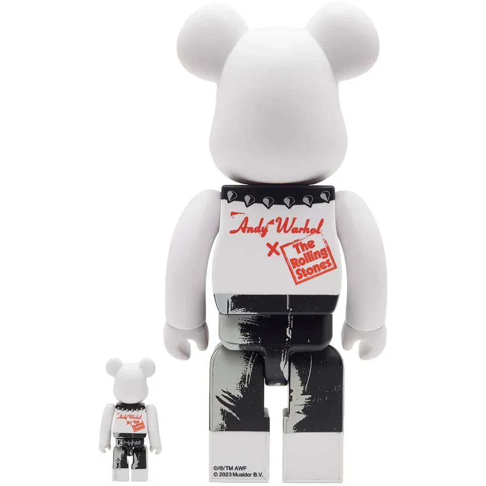 ФИГУРА MEDICOM TOY BEARBRICK ROLLING STONES STICKY FINGERS 100% & 400% 7 CM & 28 CM - 2