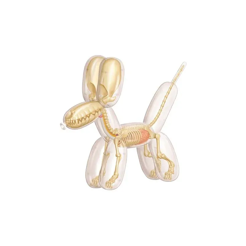 ФИГУРА MIGHTY JAXX BALLOON DOG ANATOMY 2015 JASON FREENY ПРОЗРАЧНАЯ 14 СМ