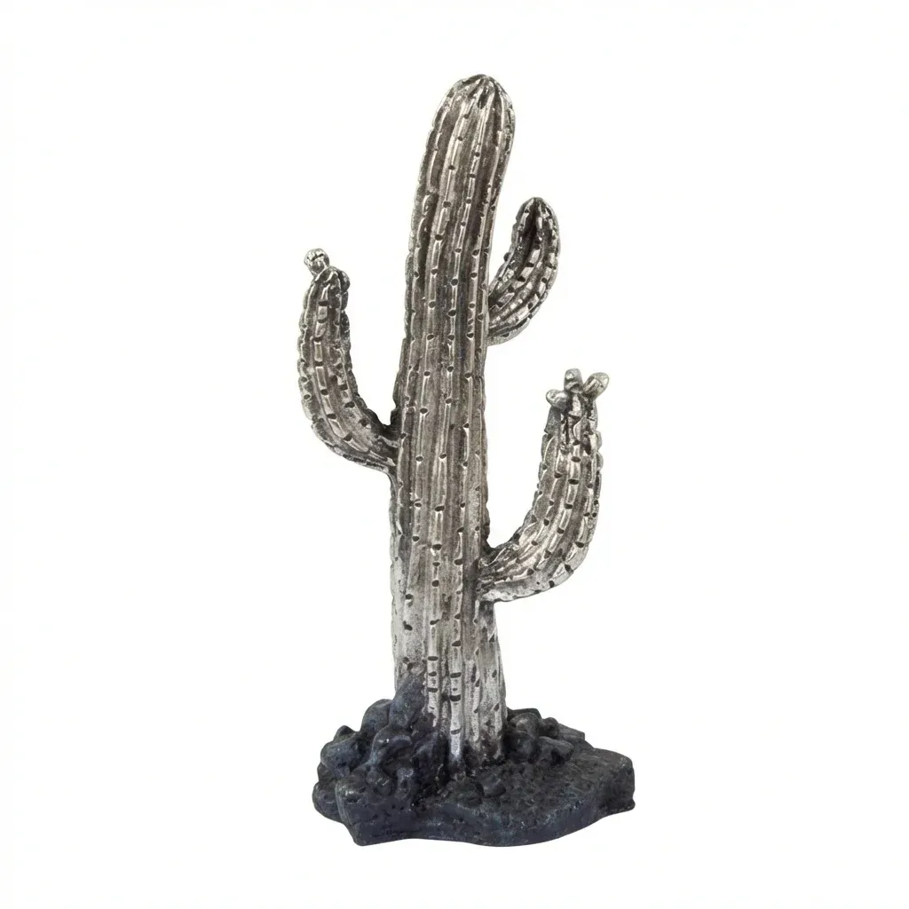 PRETTYDONE HAND PAINTED CACTUS VEGAS SILVER
