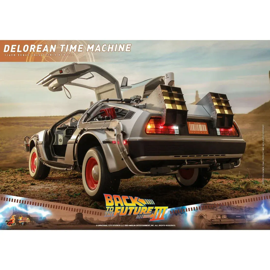 ФИГУРА HOT TOYS BACK TO THE FUTURE III DELOREAN 25 СМ - 4