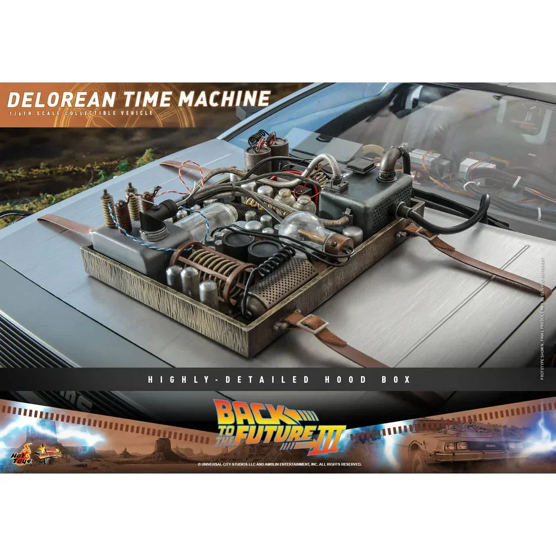 ФИГУРА HOT TOYS BACK TO THE FUTURE III DELOREAN 25 СМ - 5