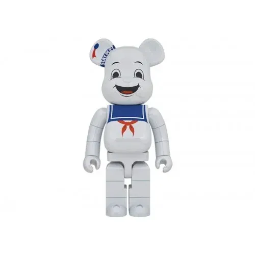 ФИГУРА MEDICOM TOY BEARBRICK STAY PUFT MARSHMALLOW MAN WHITE CHROME VER. 400% 28 CM - 1