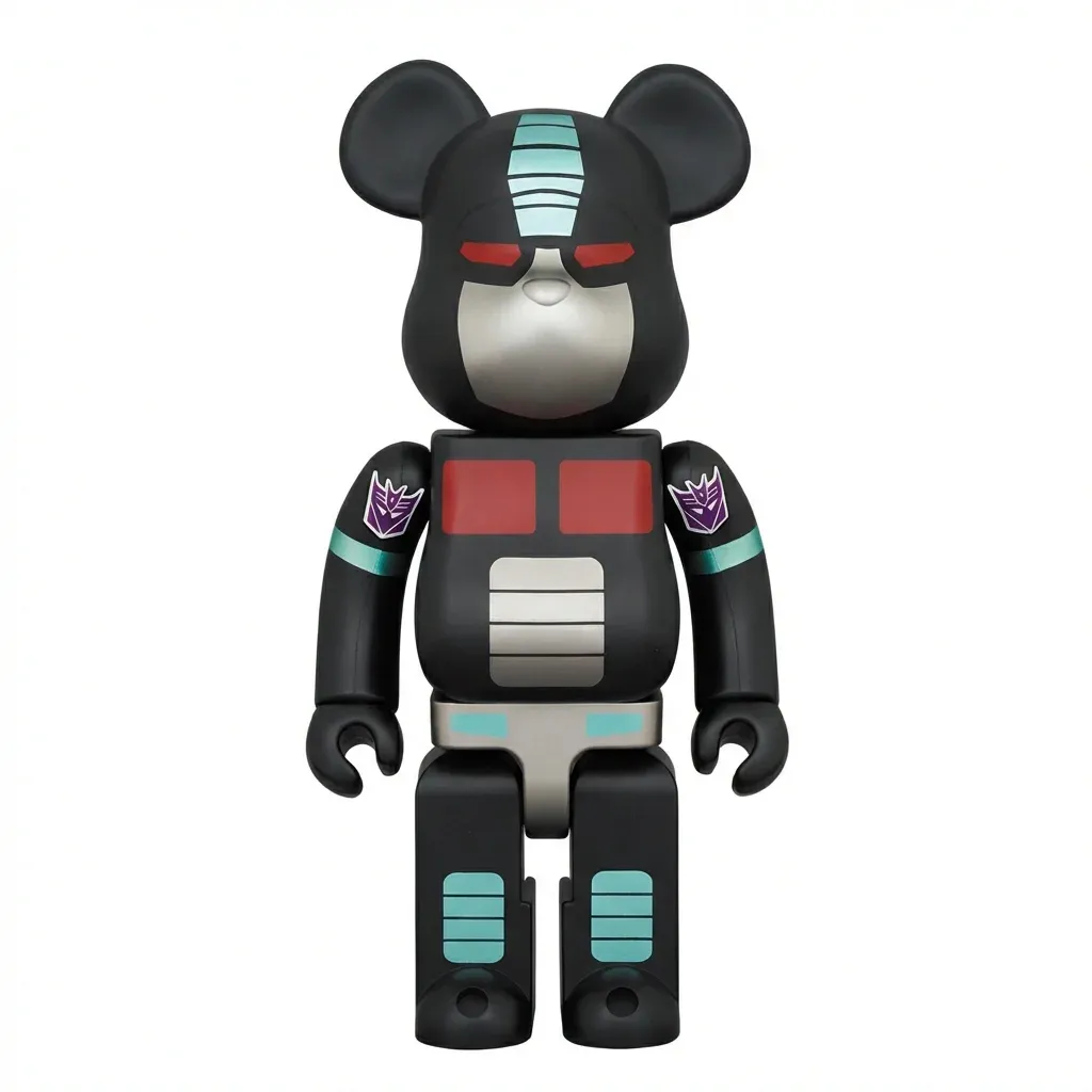 ФИГУРА MEDICOM TOY BEARBRICK NEMESIS PRIME TRANSFORMER 100% & 400% 7 CM & 28 CM - 1