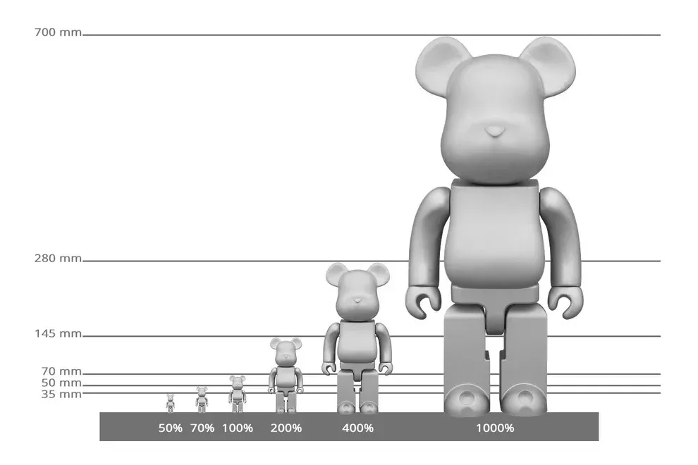 ФИГУРА MEDICOM TOY BEARBRICK X CARE BEARS SECRET BEAR 400% 28 СМ - 2