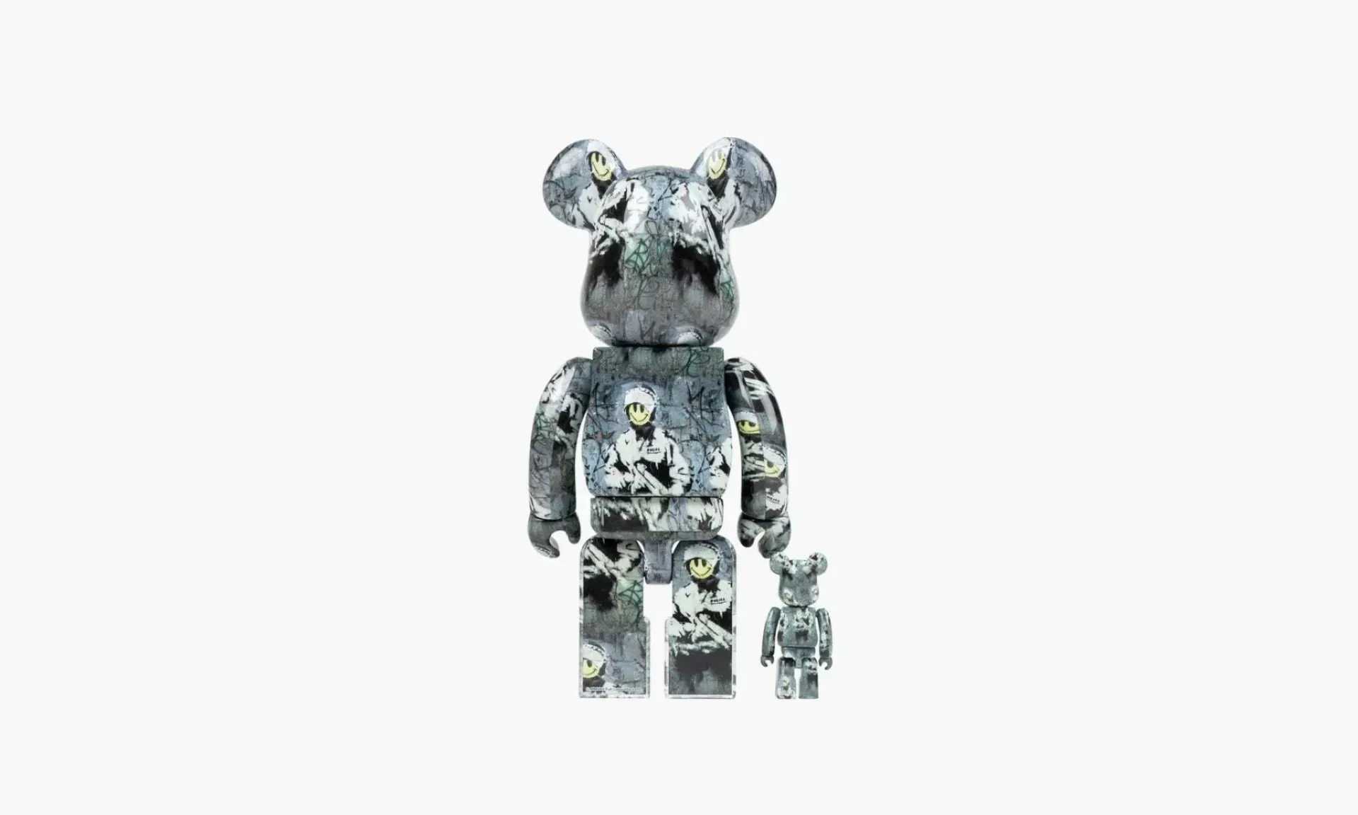 ФИГУРА MEDICOM TOY BEARBRICK RIOT COP 100％ & 400％7 CM & 28 CM - 2