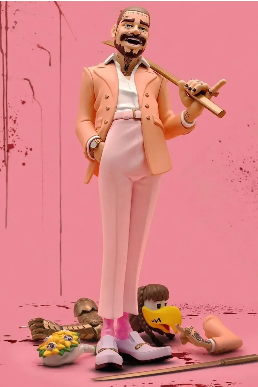ФИГУРА SUPERPLASTIC X POST MALONE - THE LEGEND OF MALONE FIGURE 30 СМ - 5