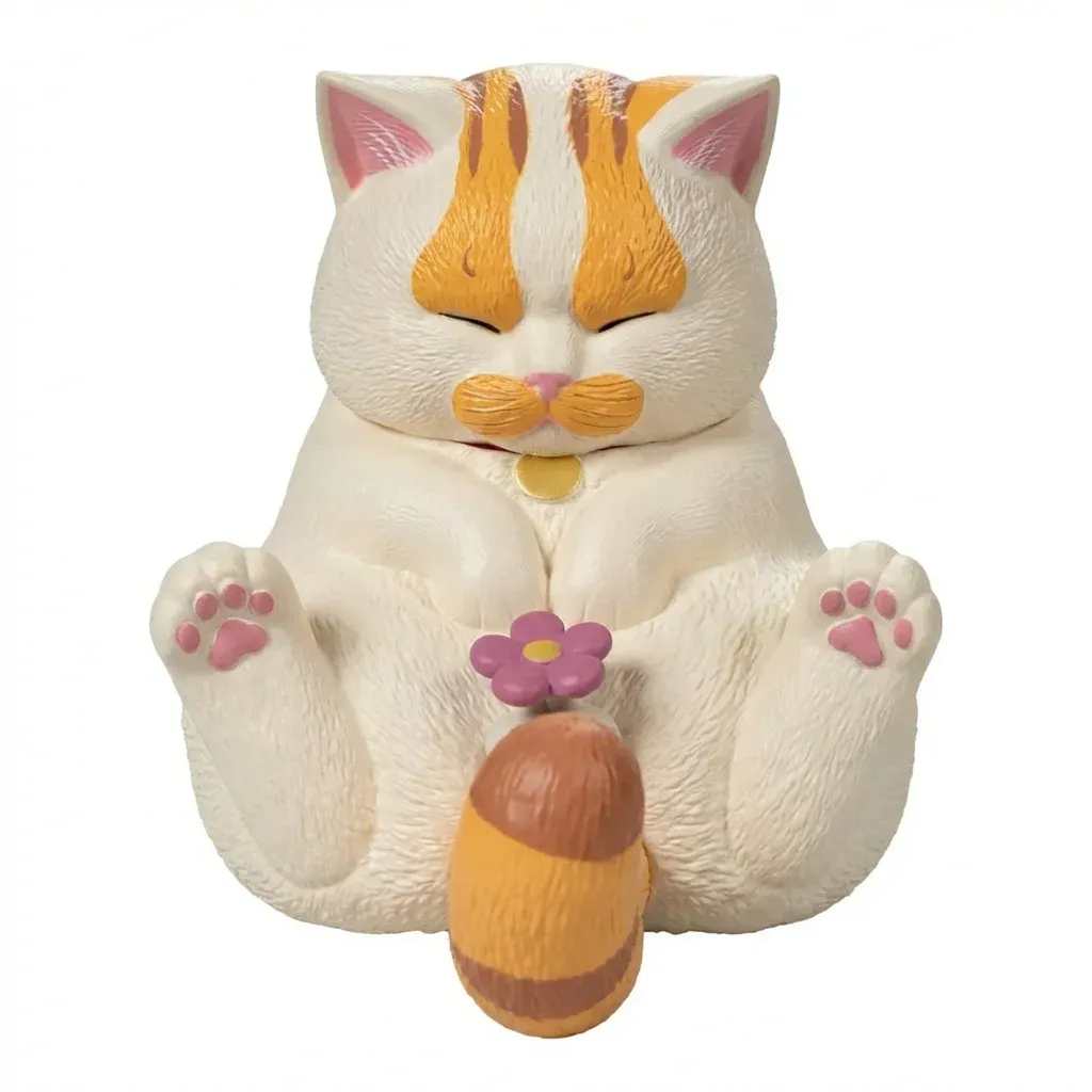 YEAR END SALE CROTCH STARING CAT (ORANGE AND WHITE SHORTHAIR)