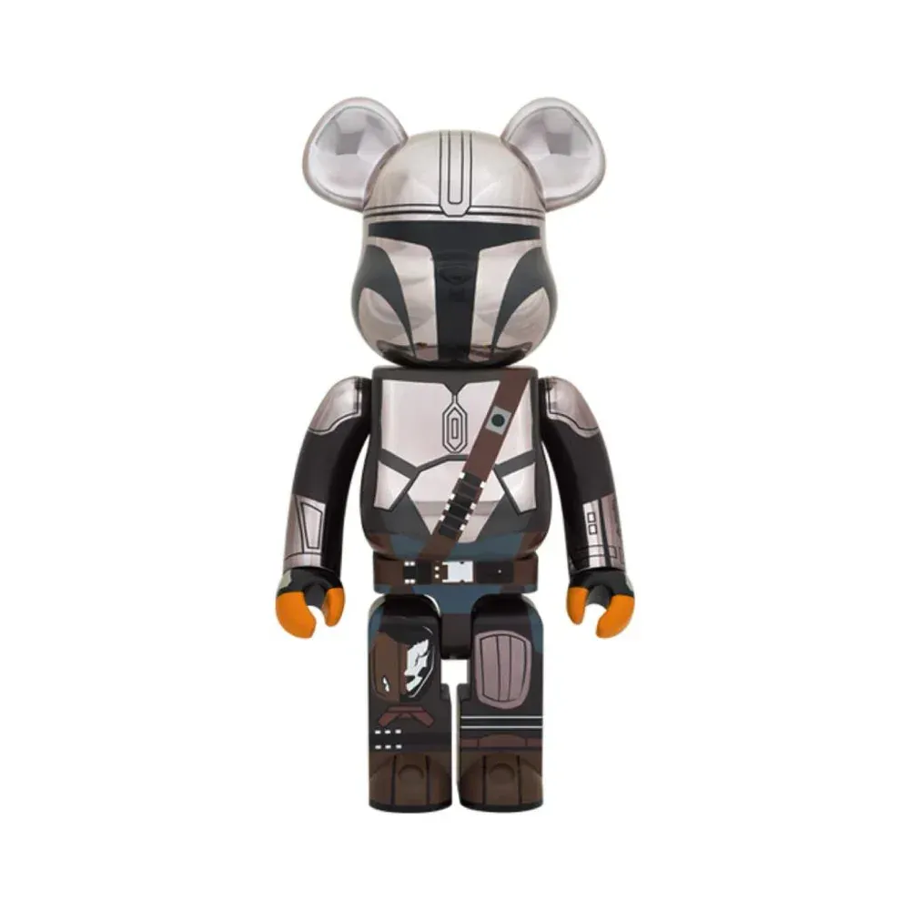 ФИГУРА MEDICOM TOY BEARBRICK WORLD WIDE TOUR 3 MANDALORIAN CHROME VER. 1000% 70 CM