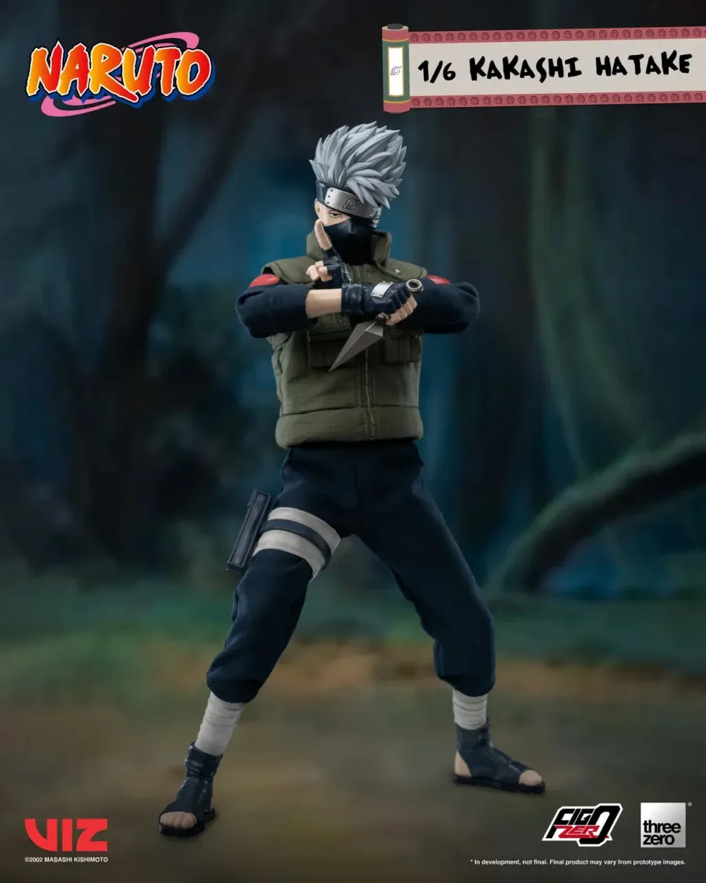 ФИГУРА THREEZERO NARUTO - KAKASHI HATAKE 1/6 SCALE ACTION FIGURE 31 СМ - 2