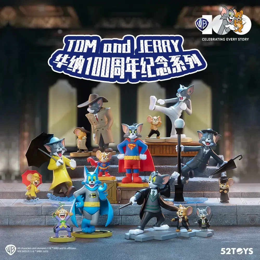 ФИГУРА 52TOYS TOM AND JERRY WARNER BROS 100TH ANNIVERSARY Коробка-сюрприз 6 CM