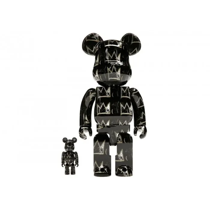 ФИГУРА MEDICOM TOY BEARBRICK JEAN-MICHEL BASQUIAT #8 100% & 400% 7 CM & 28 CM - 1