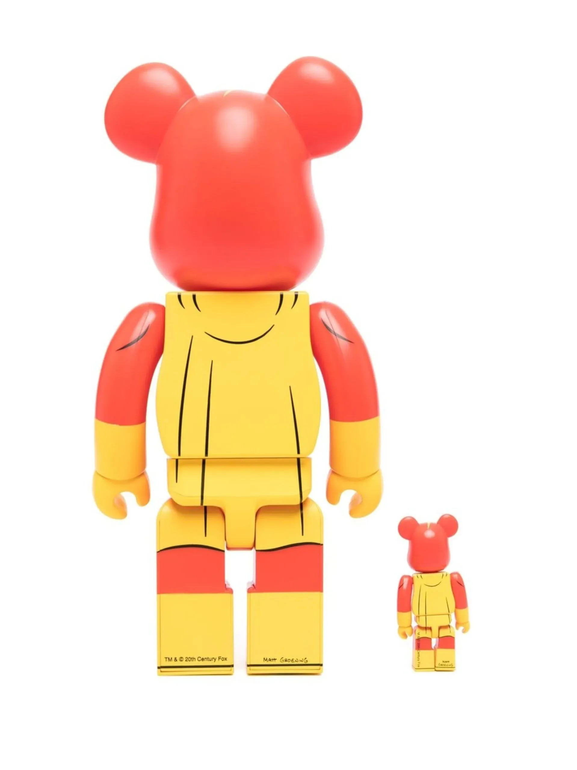 ФИГУРА MEDICOM TOY BEARBRICK RADIOACTIVE MAN 100% & 400% 7 CM & 28 CM - 3