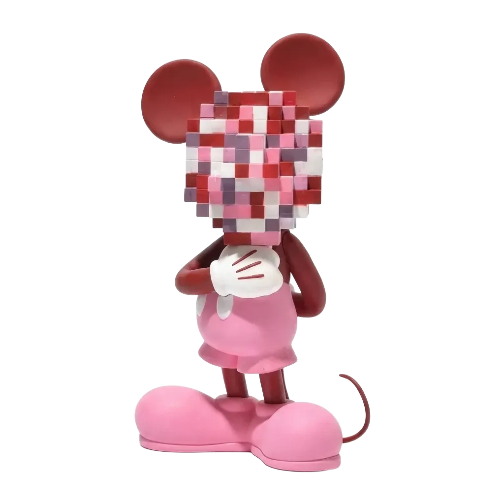 MILK CARGO MICKEY MOSAIC FIGURE - MAROON COLORWAY