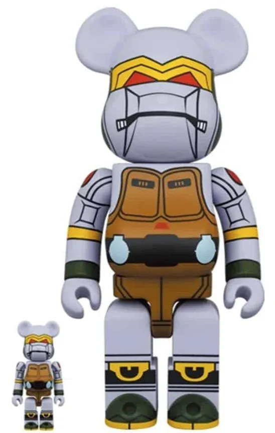 ФИГУРА MEDICOM TOY BEARBRICK METALHEAD 100% & 400％ 7 CM & 28 CM - 2