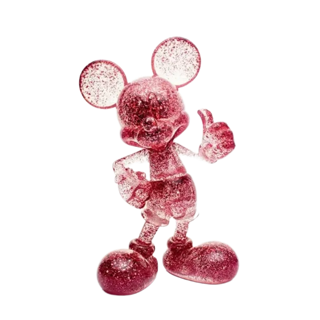 ФИГУРА MORSTORM TRIBUTE MICKEY TRANSPARENT RED SEQUINS 28 СМ