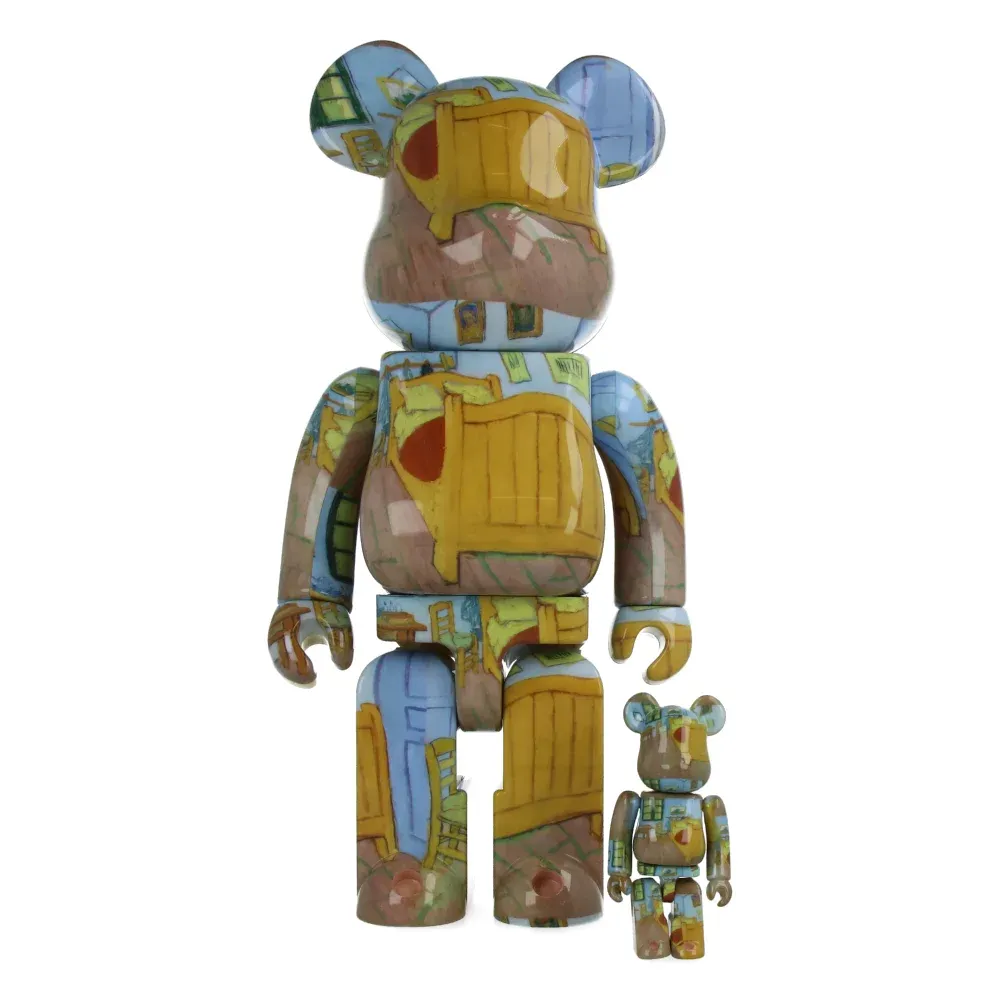 ФИГУРА MEDICOM TOY BEARBRICK VAN GOGH THE BEDROOM 100% & 400% 7 CM & 28 CM - 1