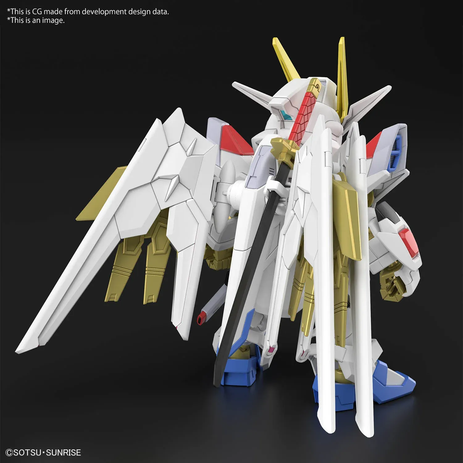 ФИГУРА SD GUNDAM CROSS SILHOUETTE MIGHTY STRIKE FREEDOM GUNDAM MODEL KIT 8 СМ - 3