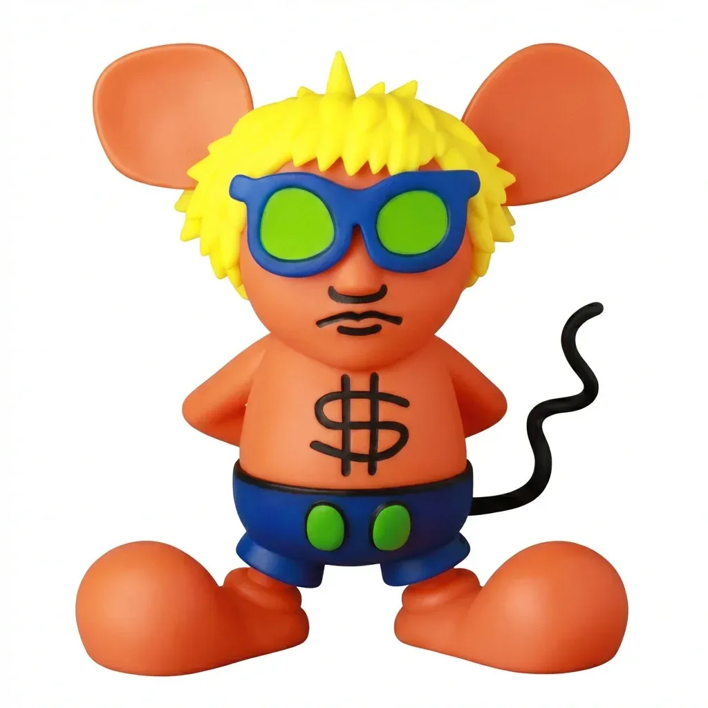 KEITH HARING VCD ANDY MOUSE ORANGE