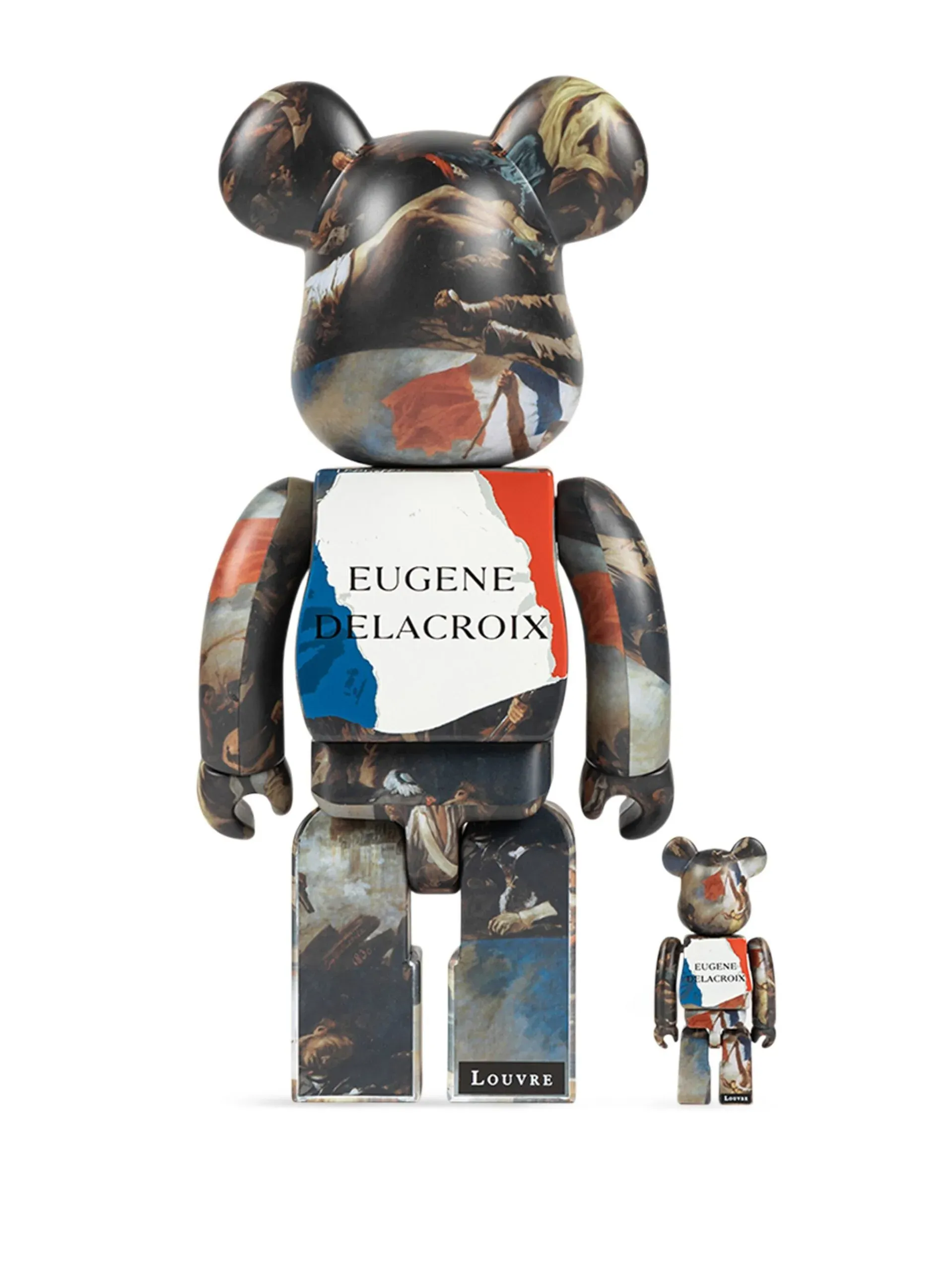 ФИГУРА MEDICOM TOY BEARBRICK EUGÈNE DELACROIX LIBERTY LEADING THE PEOPLE 100％ & 400% 7 CM & 28 CM - 3
