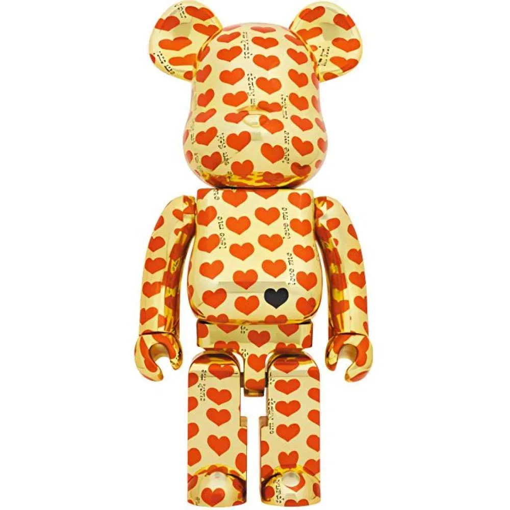 ФИГУРА MEDICOM TOY BEARBRICK GOLD HEART 1000% 70 CM