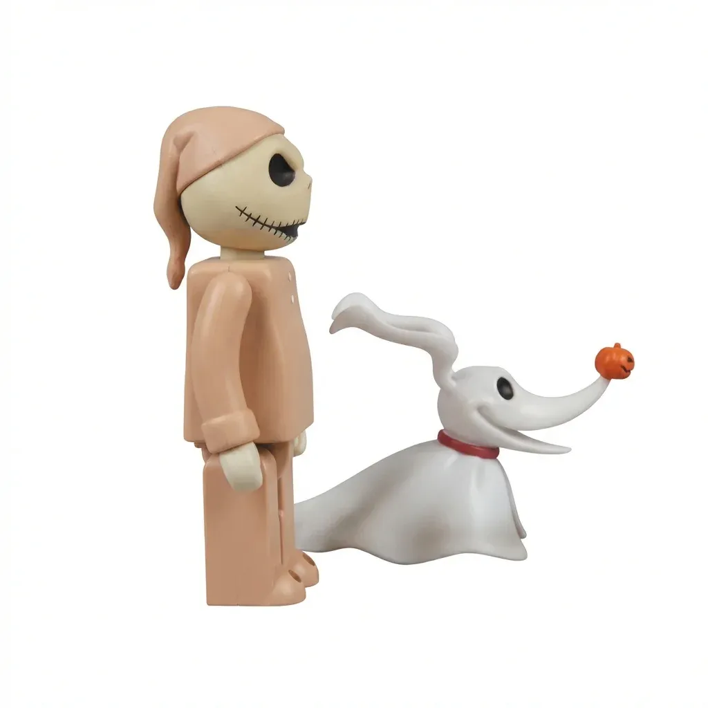ФИГУРА THE NIGHTMARE BEFORE CHRISTMAS KUBRICK (PAJAMA JACK AND ZERO) НАБОР 2 ШТ. 7 СМ - 2