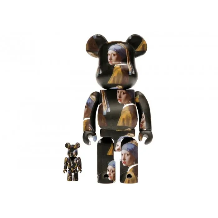 ФИГУРА MEDICOM TOY BEARBRICK JOHANNES VERMEER GIRL WITH A PEARL EARRING 100% & 400% 7 CM & 28 CM