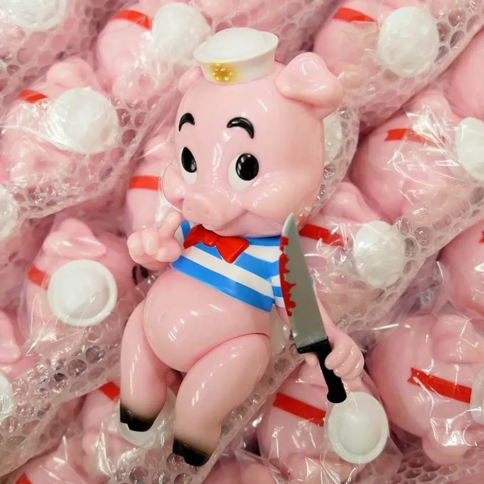 ФИГУРА BLACKBOOK TOYS X FRANK KOZIK PIGGUMS SOFUBI OG COLORWAY 28 СМ - 2