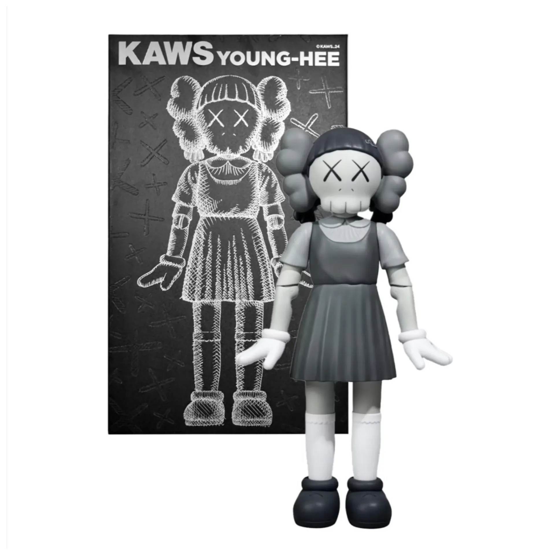 ФИГУРА KAWS YOUNG HEE MONOTONE 39 СМ - 2