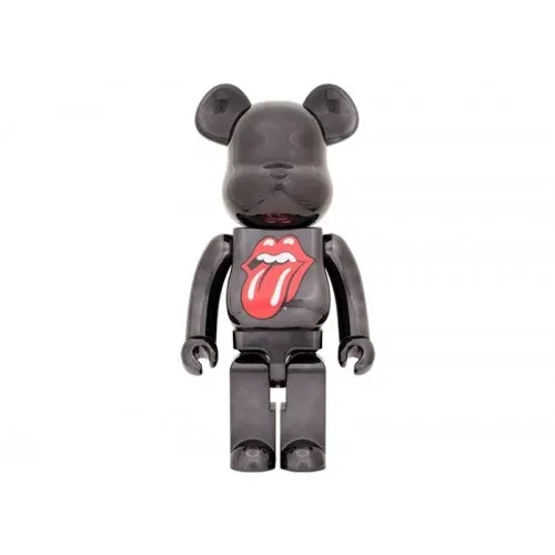 THE ROLLING STONES LIPS & TONGUE BLACK CHROME VERSION 1000%