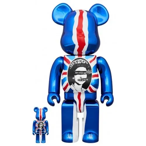 SEX PISTOLS GOD SAVE THE QUEEN CHROME VER. 100% & 400%