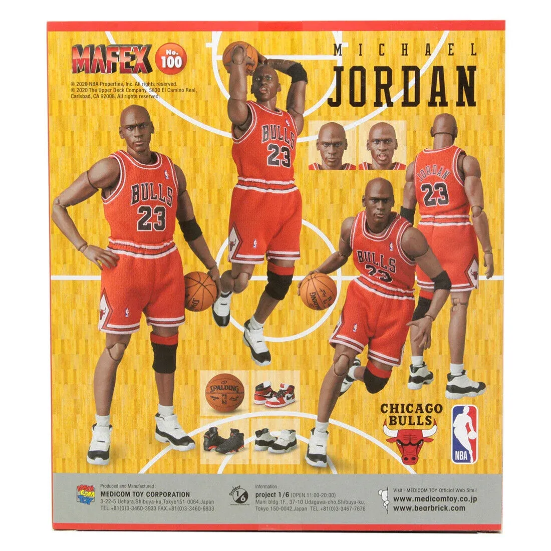 ФИГУРА MEDICOM TOY MEDICOM MICHAEL JORDAN MAFEX (RED CHICAGO BULLS) 16 СМ - 3