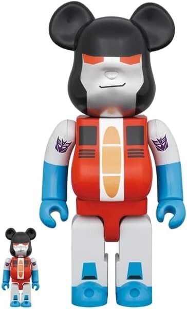ФИГУРА MEDICOM TOY BEARBRICK STARSCREAM : TRANSFORMERS 100% & 400% 7 CM & 28 CM