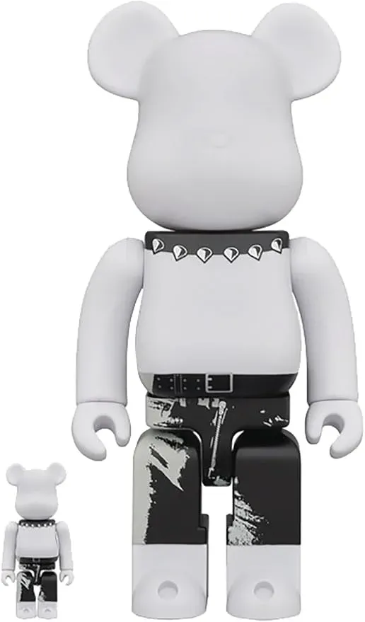 ФИГУРА MEDICOM TOY BEARBRICK ROLLING STONES STICKY FINGERS MULTICOLOR 100% & 400% 7 CM & 28 CM - 2