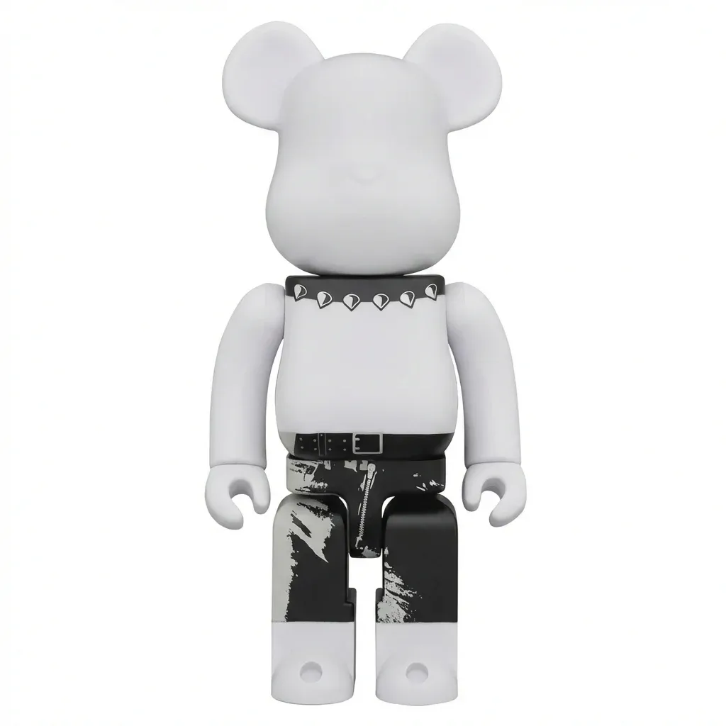 ФИГУРА MEDICOM TOY BEARBRICK ROLLING STONES STICKY FINGERS MULTICOLOR 100% & 400% 7 CM & 28 CM - 1
