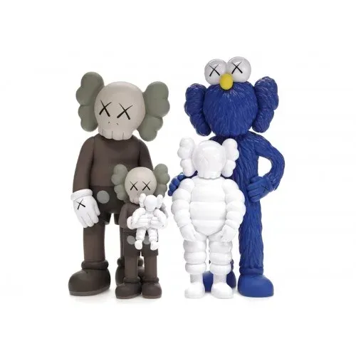ФИГУРА KAWS FAMILY BROWN/BLUE/WHITE 34 СМ НАБОР 4 ШТ